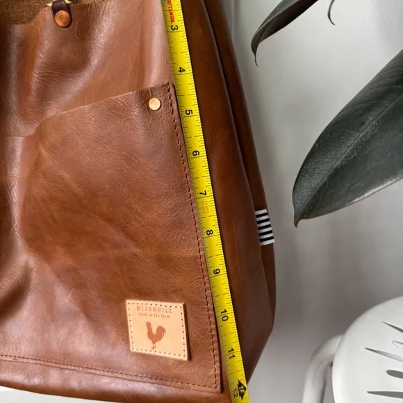 Meanwhile Back on the Farm Leather Carryall - Picture 9 of 13